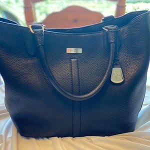 Cole Haan Black Pebble Leather Handbag